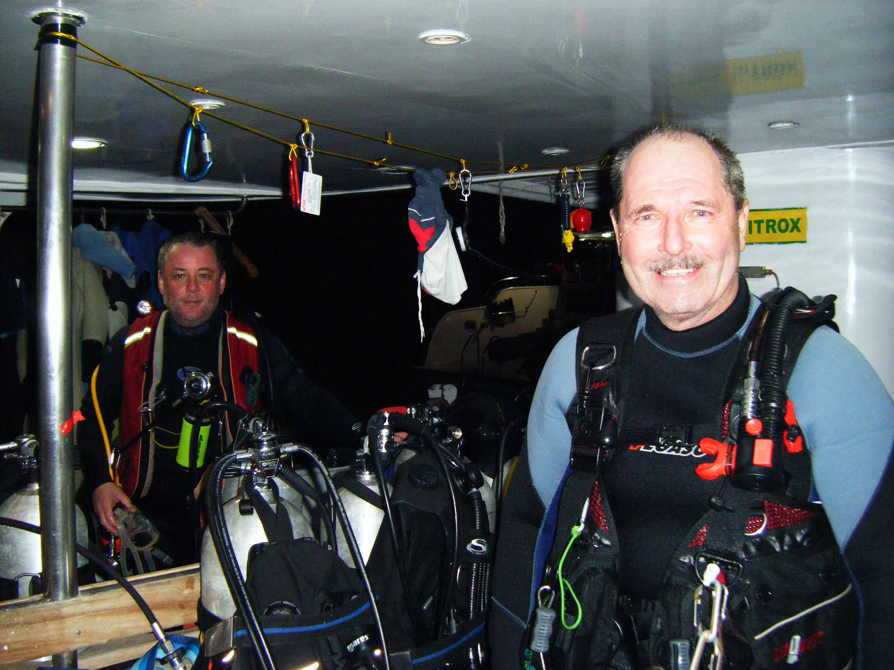 Night diving in the Red Sea