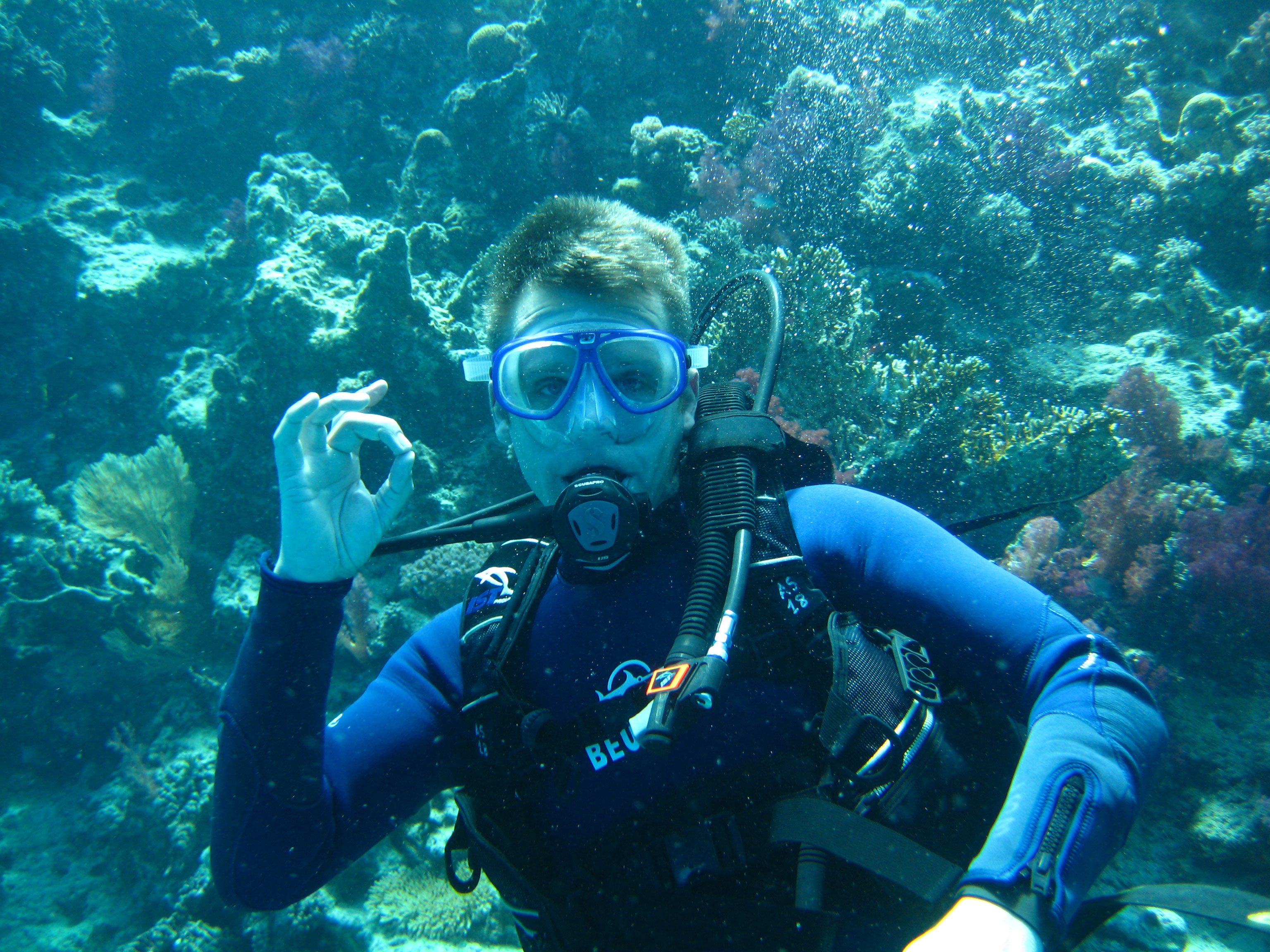 Diver giving OK Sign