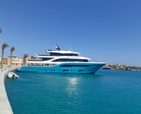 Luxury safari boat in the Red Sea